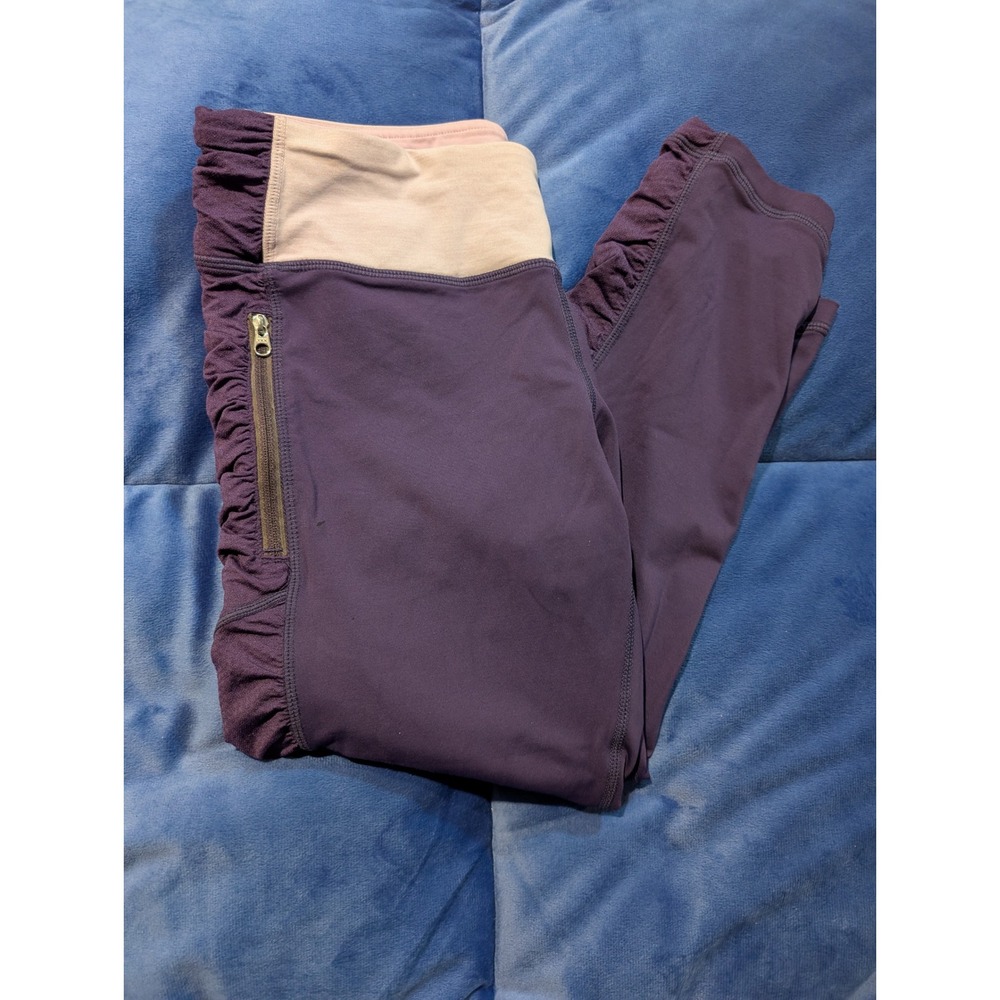 Lululemon Run In The Sun Zip Pocket Crop Leggings 28Wx26L - Size 8